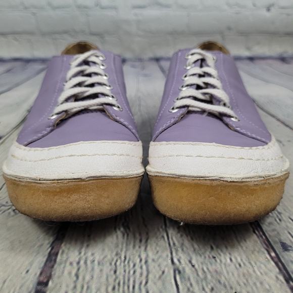 CLARKS ORIGINALS | leather lace-up crepe sole sneakers - Picture 6 of 12